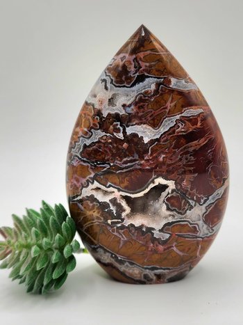 Druzy Brecciated Jasper Flame #4