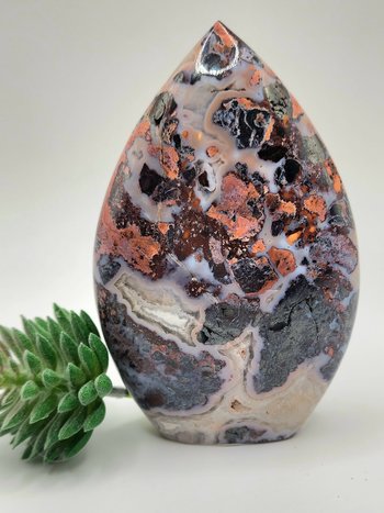 Druzy Brecciated Jasper Flame #1