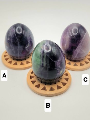 Rainbow Fluorite Eggs