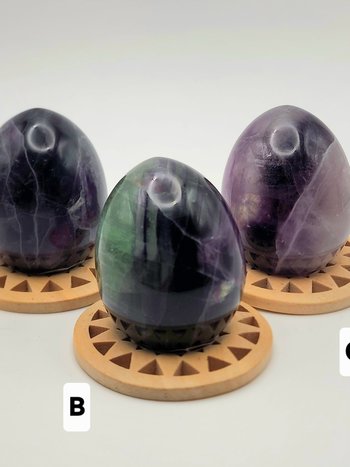 Rainbow Fluorite Eggs