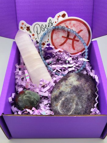 Pisces Zodiac Crystal Box
