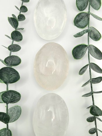Clear Quartz Palm Stones