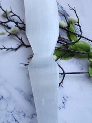11.5-Inch Selenite Knife Carvings