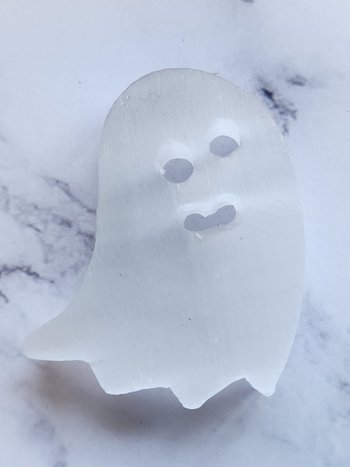 Selenite Ghost Carving 