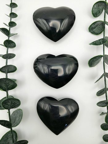 Rainbow Obsidian Hearts
