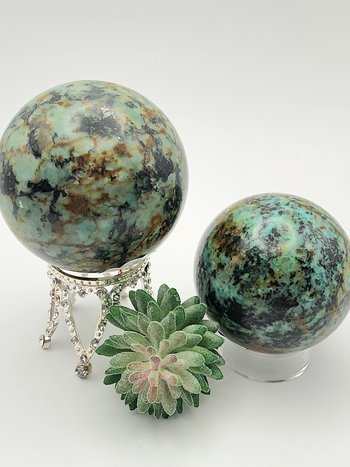 Chinese Turquoise Spheres