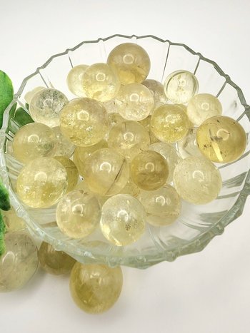 Natural Citrine Mini Spheres