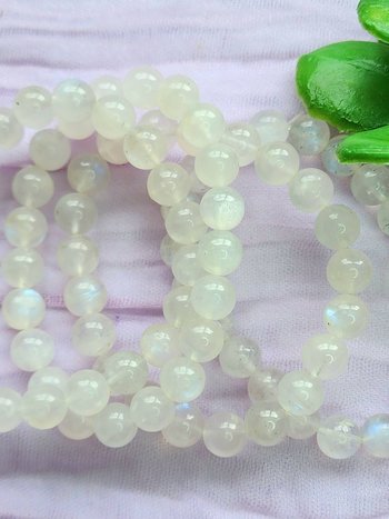 Blue Moonstone Bracelets-8mm