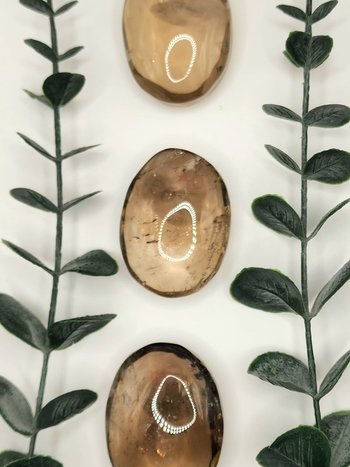 Smokey Quartz Palm Stones