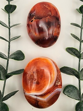 Carnelian Palm Stones