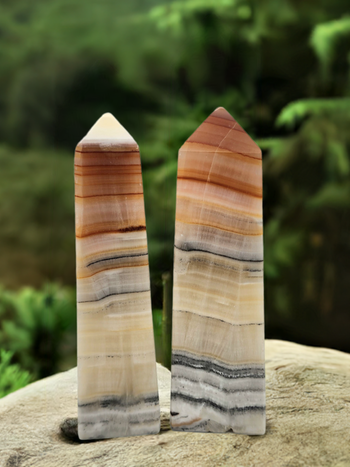 Banded Calcite Towers