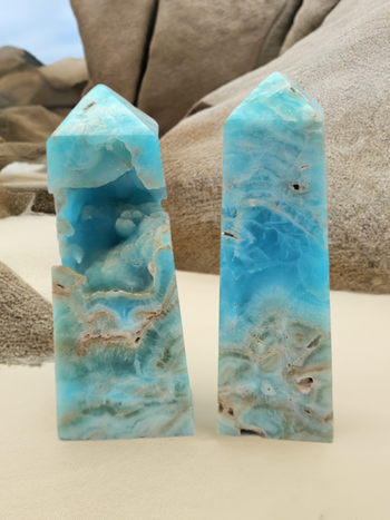 Blue Aragonite Towers