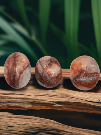 Fire Quartz Palm Stones