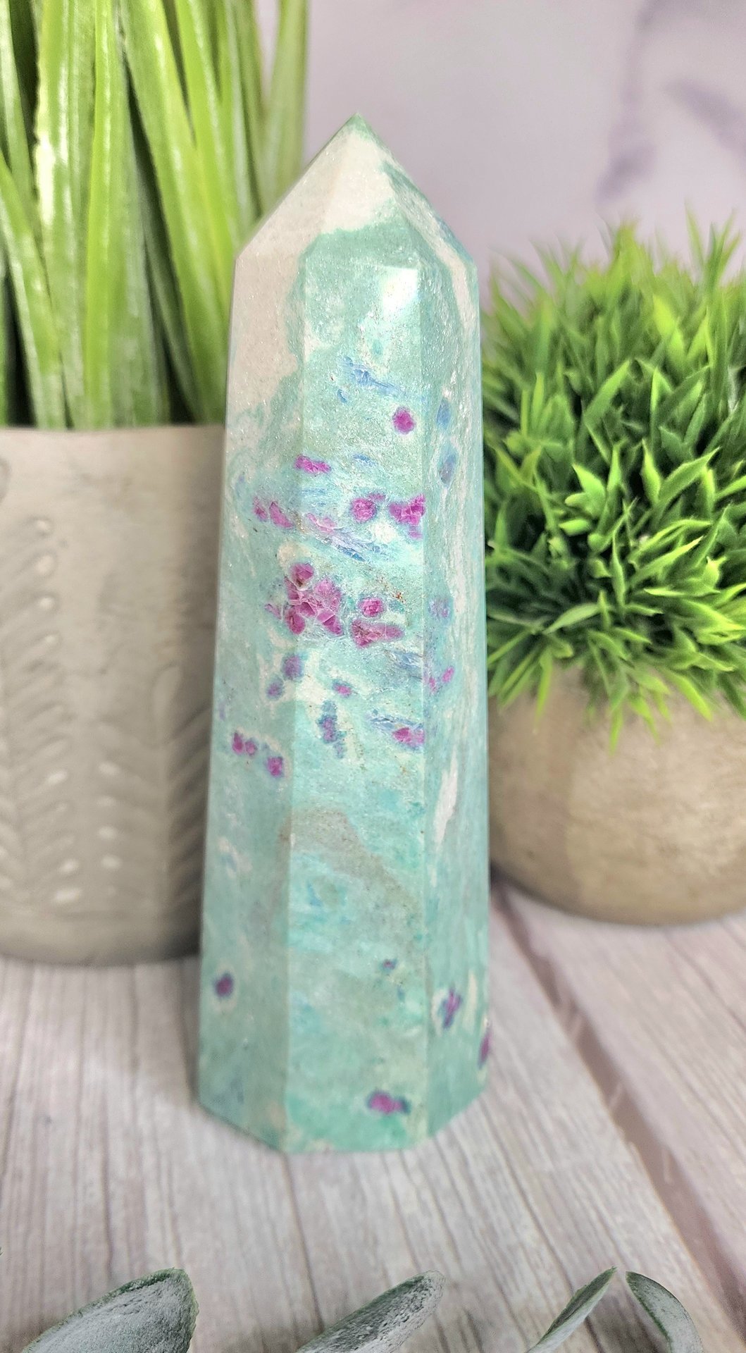 Ruby in Fuchsite Tower #5