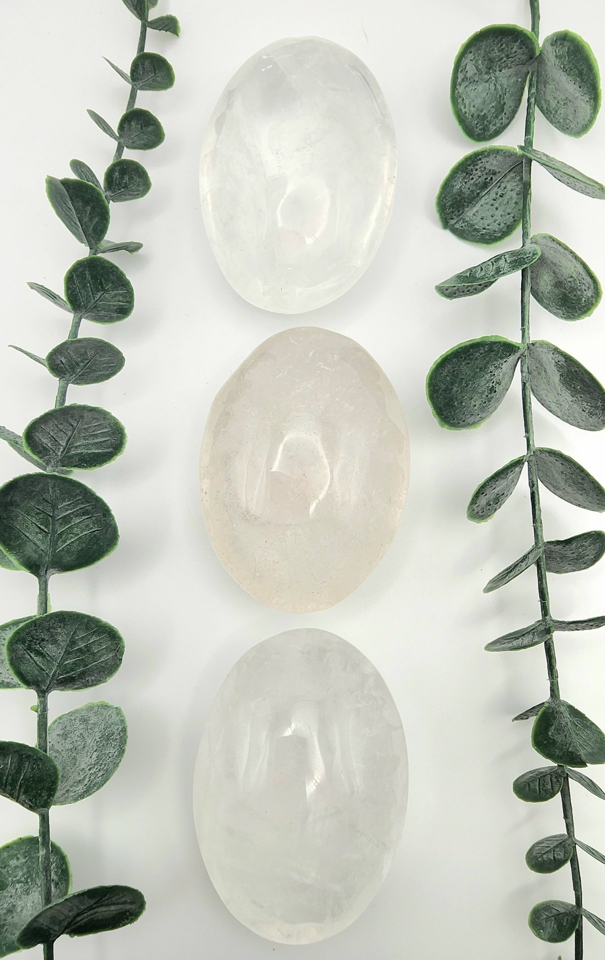 Clear Quartz Palm Stones
