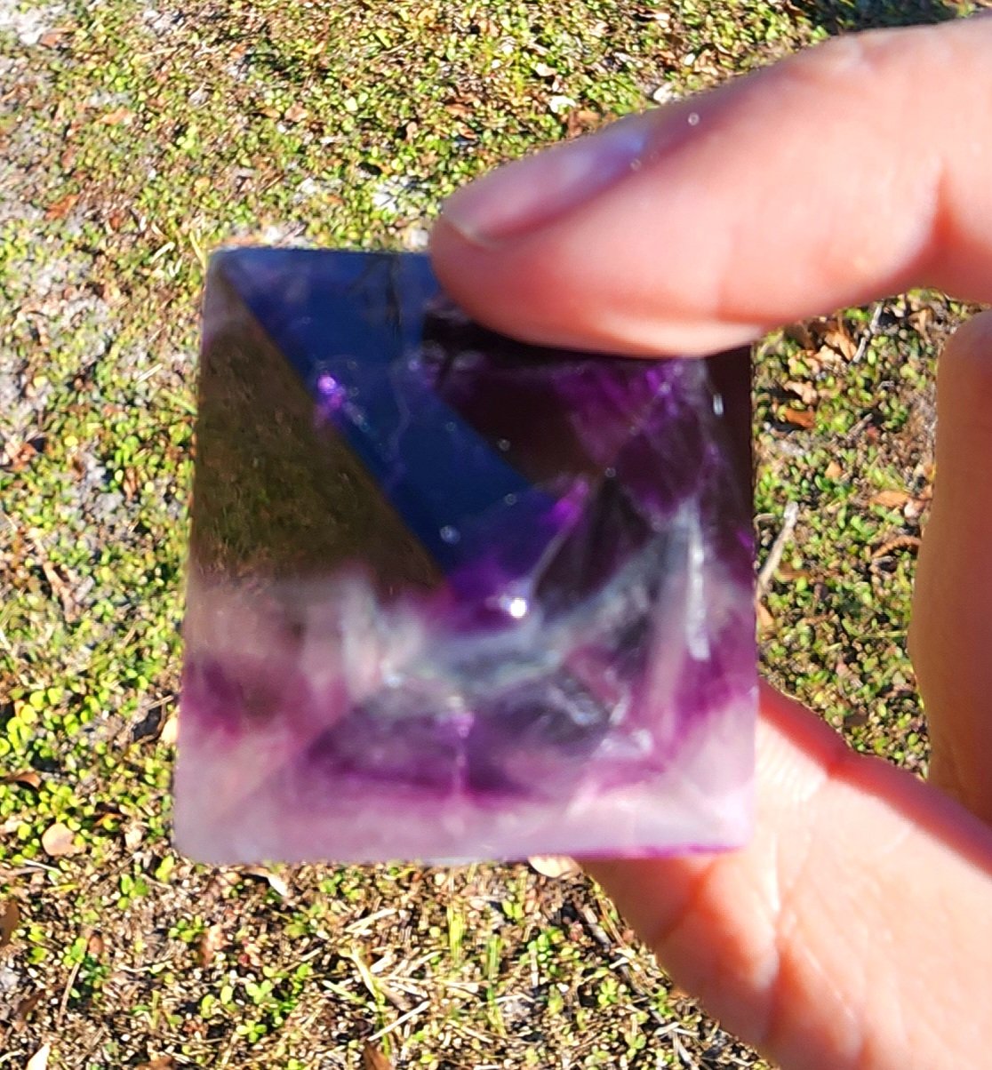 Rainbow Fluorite Octahedron #1