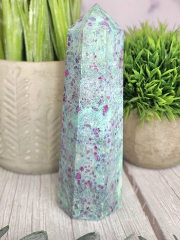Ruby in Fuchsite Tower #6