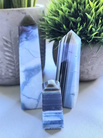 Rare Blue Opal Towers