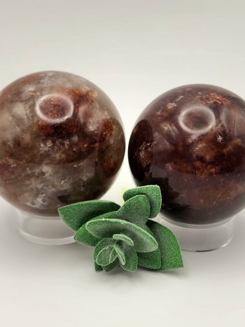 Fire Quartz/Garden Quartz Spheres