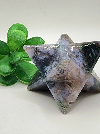 Moss Agate Merkaba #2
