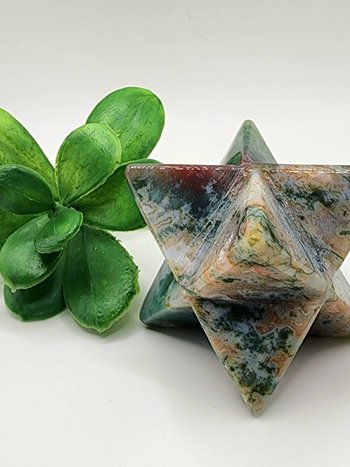 Moss Agate Merkaba #3