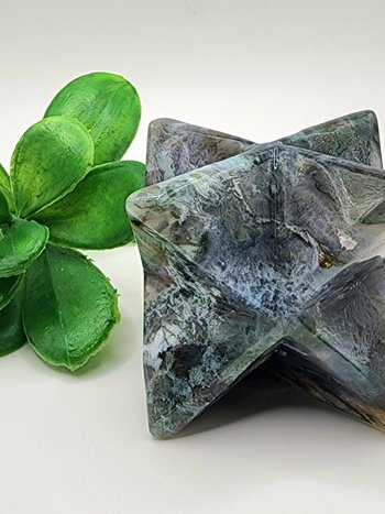 Moss Agate Merkaba #4