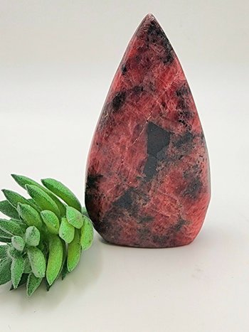 Rhodonite Tear Drop Ornament