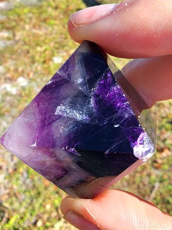 Rainbow Fluorite Octahedron #1