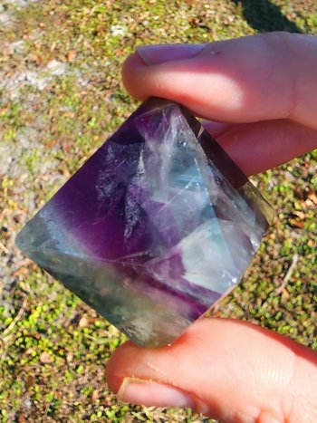 Rainbow Fluorite Octahedron #3
