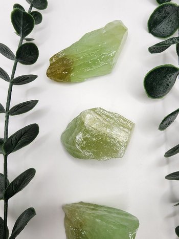 Green Calcite Chunks